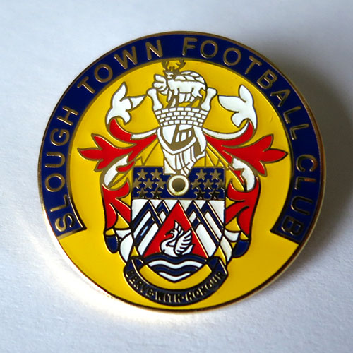 slough town pin badge значок