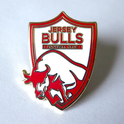 jersey bulls pin badge значок